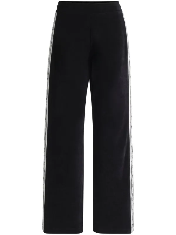 HUGO Velvet Track Pants Black FARFETCH AE