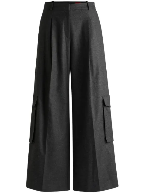 HUGO Calça cargo wide leg