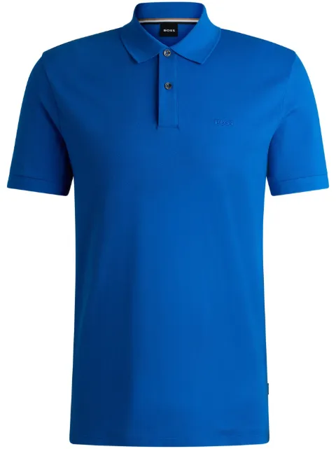 BOSS Camisa polo com logo bordado