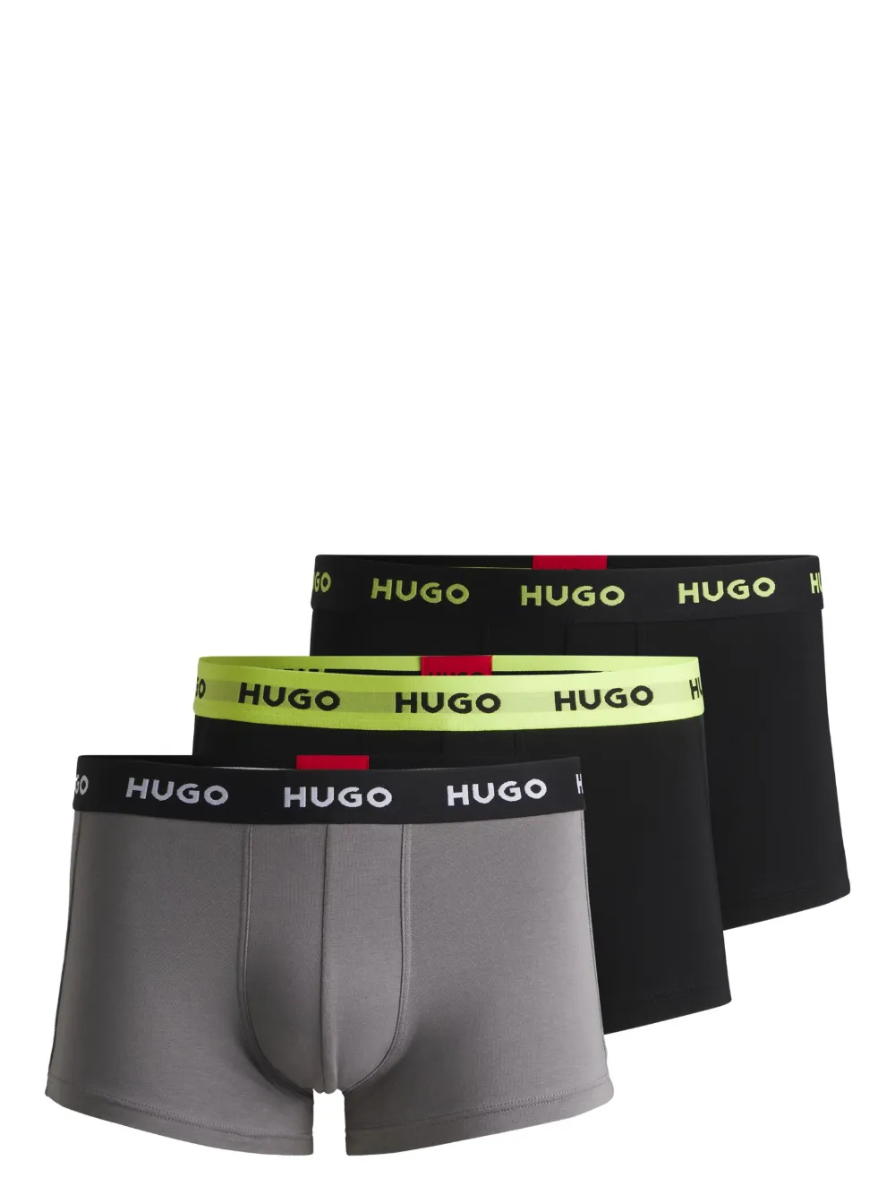 HUGO Kit 3 cuecas boxer com logo no cós | Preto | Image 1