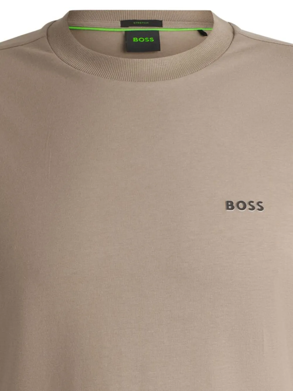 BOSS T-shirt met logo - Beige