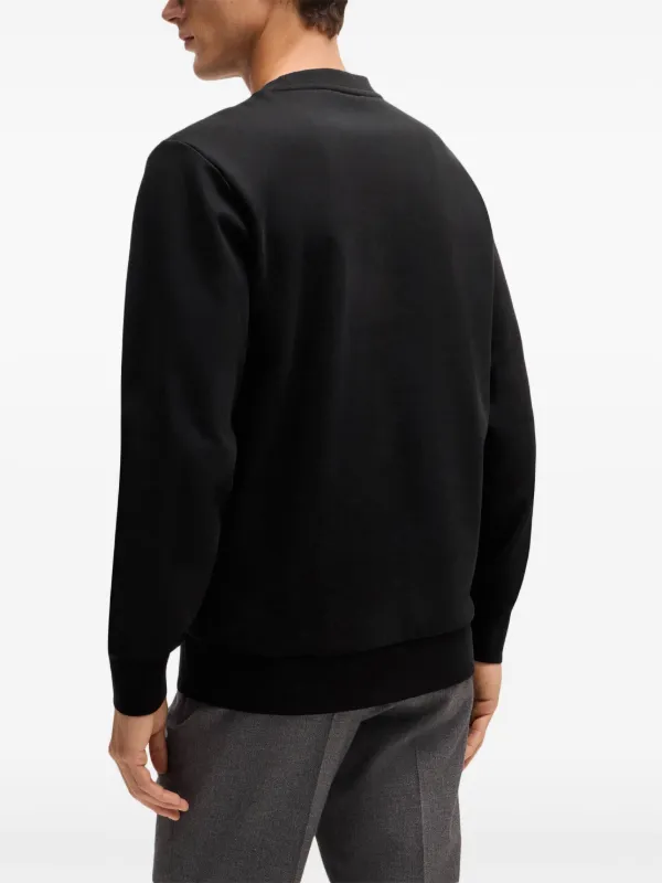 BOSS logo-patch Sweatshirt | Black | FARFETCH