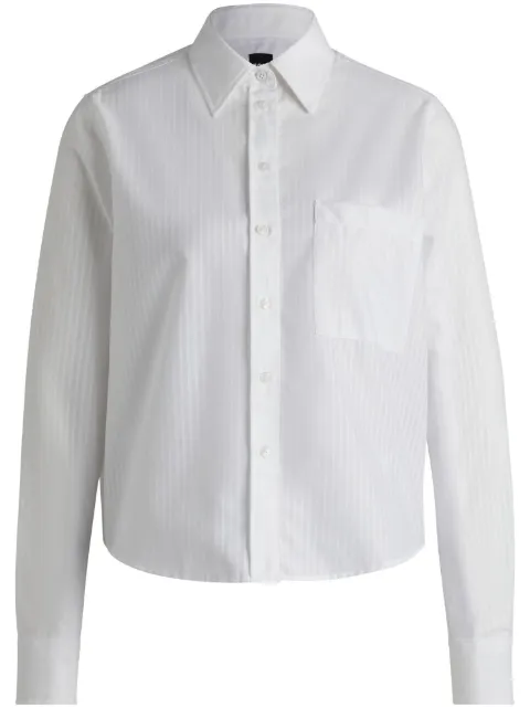 BOSS camisa con rayas estampadas