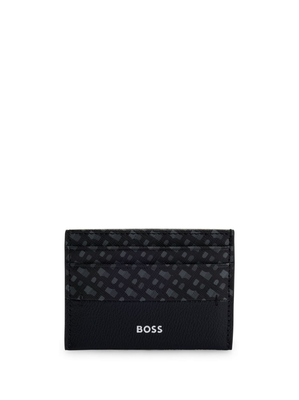 BOSS Double B-monogram card holder - Black