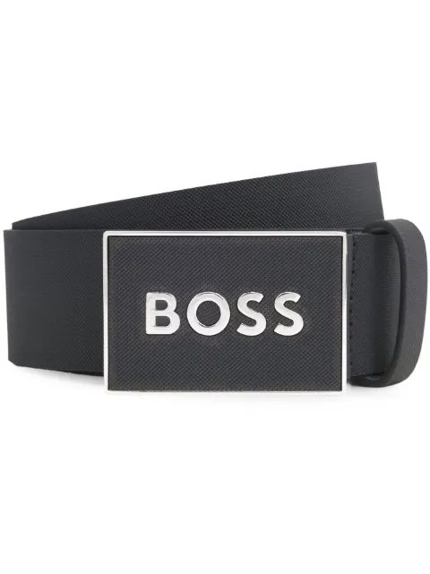 BOSS cinturón con letras del logo