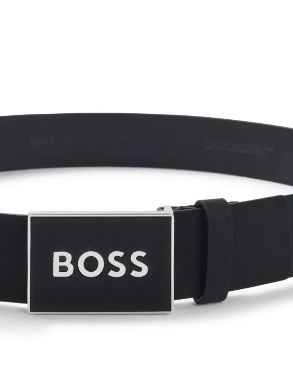 BOSS Cinturón Con Letras Del Logo Negro FARFETCH MX