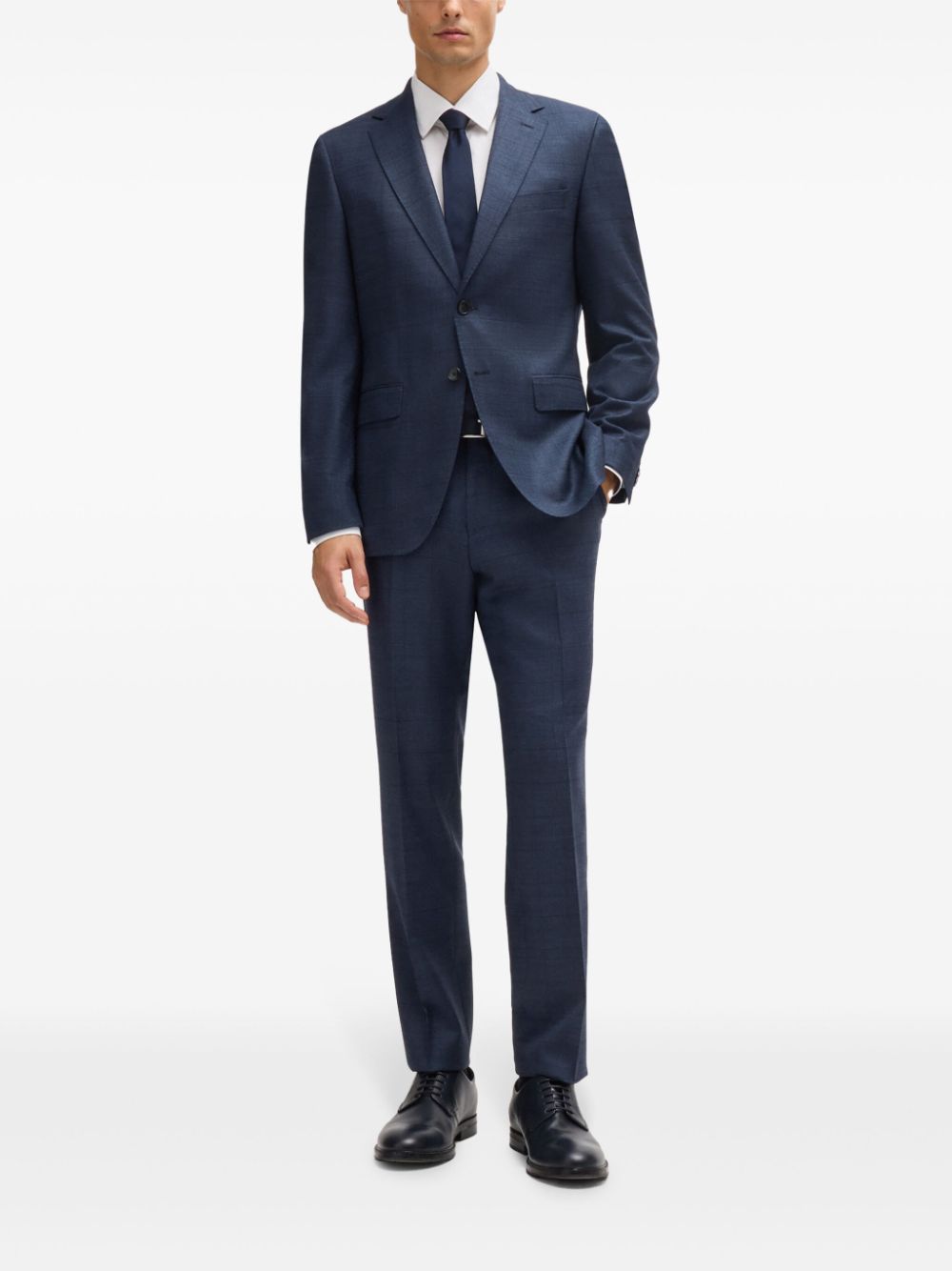 BOSS checked suit - Blue