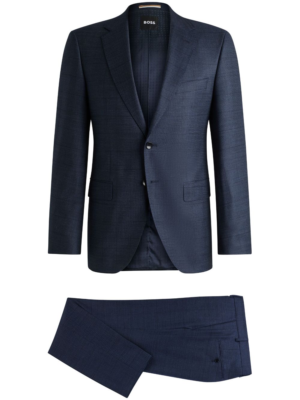 BOSS checked suit - Blue