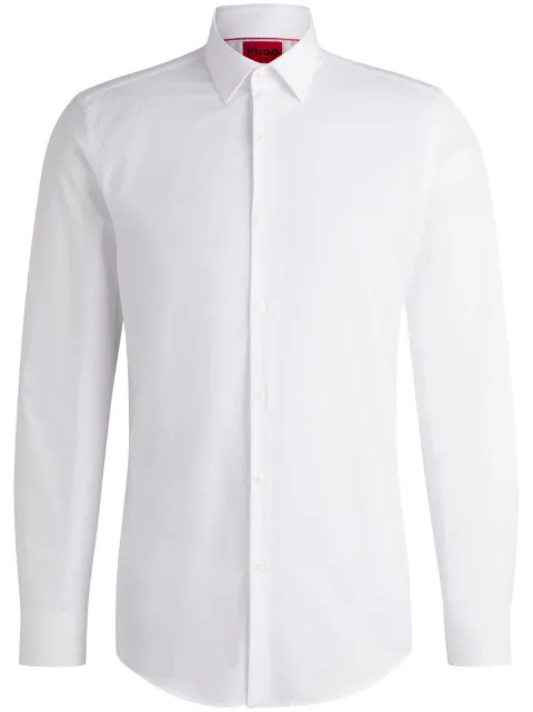 HUGO Camisa slim com abotoamento