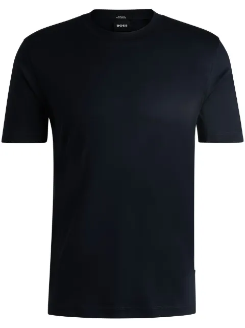 BOSS Bubble-jacquard cotton-blend T-shirt