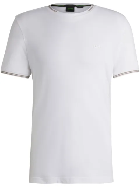 BOSS camiseta com acabamento contrastante