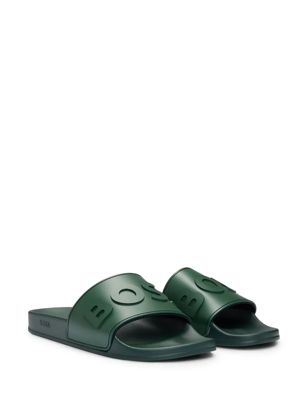 BOSS Slippers met logo - Groen