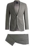 BOSS mélange-effect suit - Grey