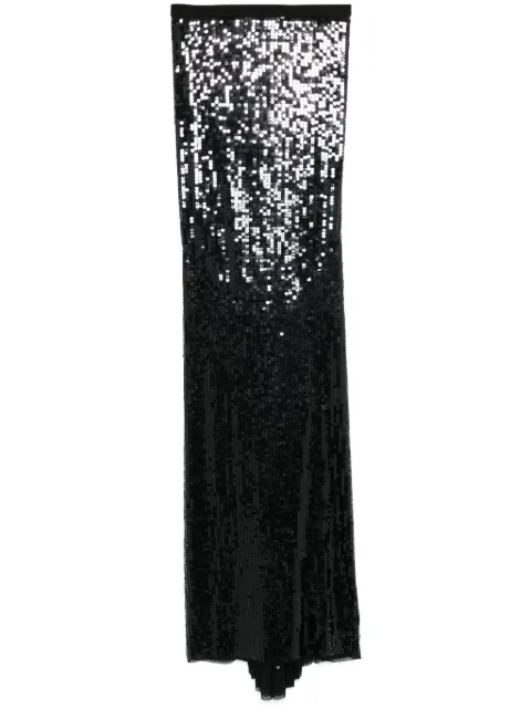 Rick Owens Lilies sequin-design mermaid maxi skirt