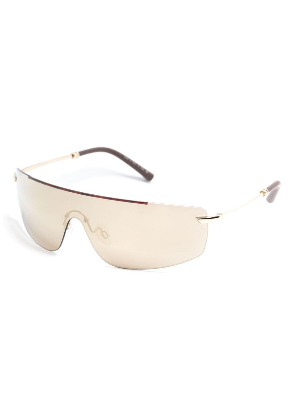 Shop Oliver Peoples R-5 Sunglasses In Gold