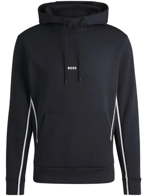 BOSS tape-embellished hoodie