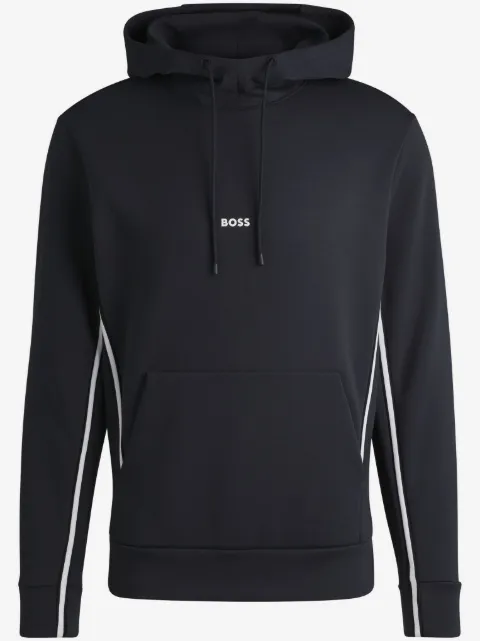 BOSS tape-embellished hoodie