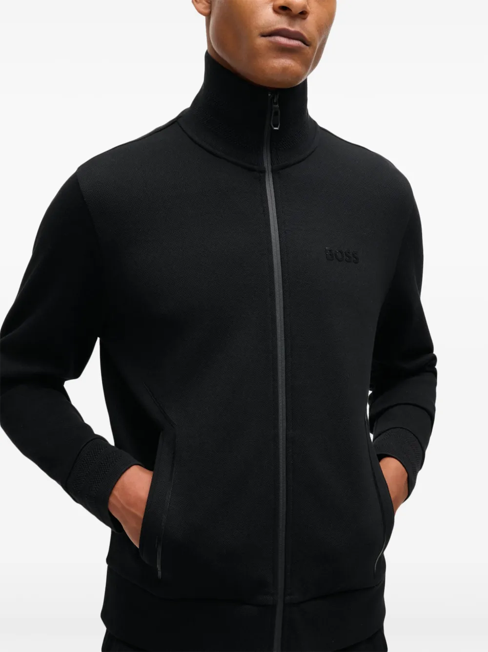 HUGO BOSS ZIPPED JUMPER