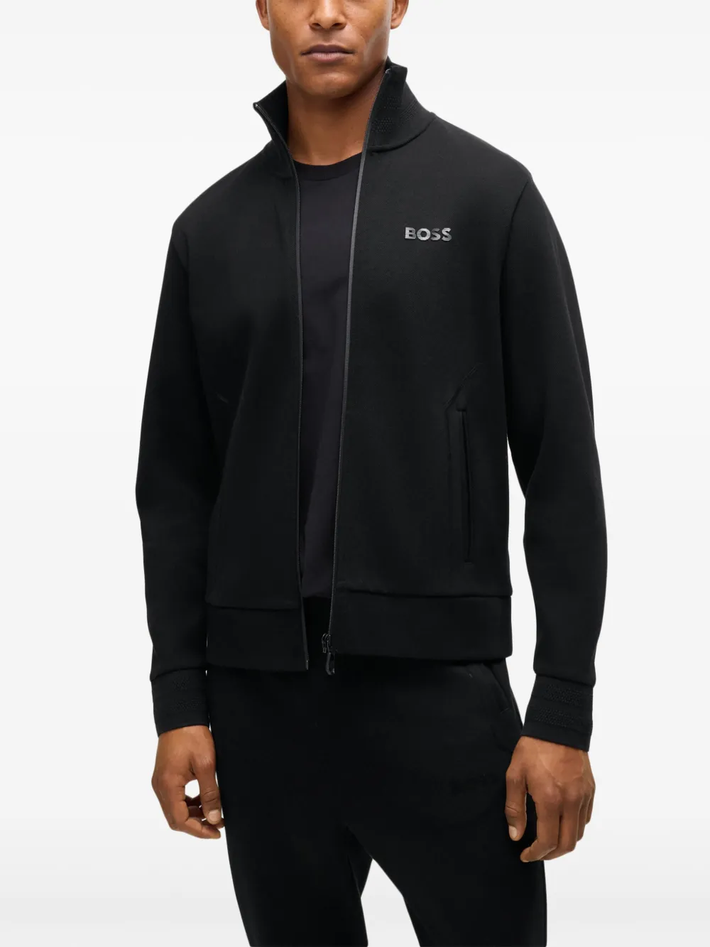 HUGO BOSS ZIPPED JUMPER