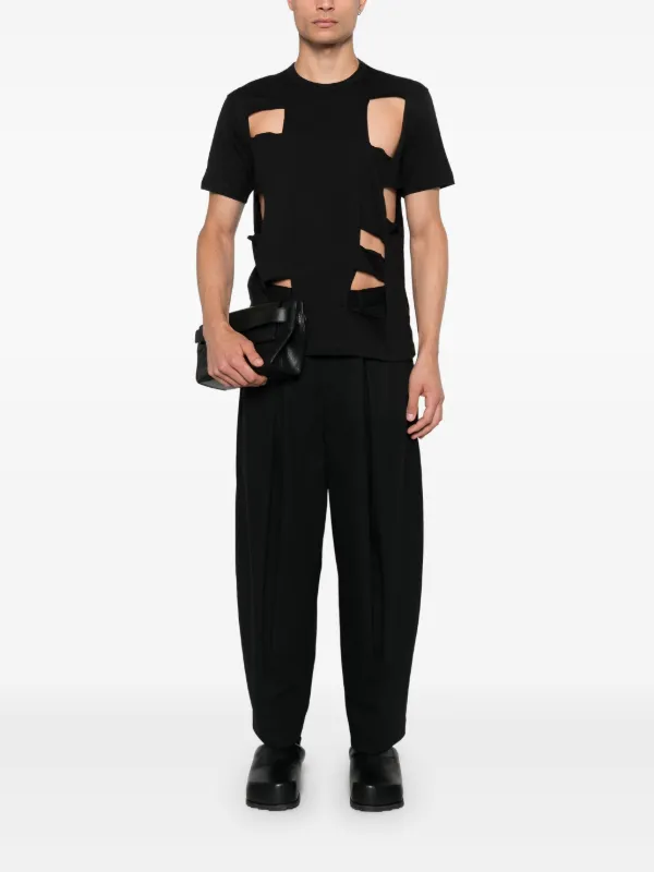 Comme Des Garçons Shirt cut-out T-shirt | Black | FARFETCH TR