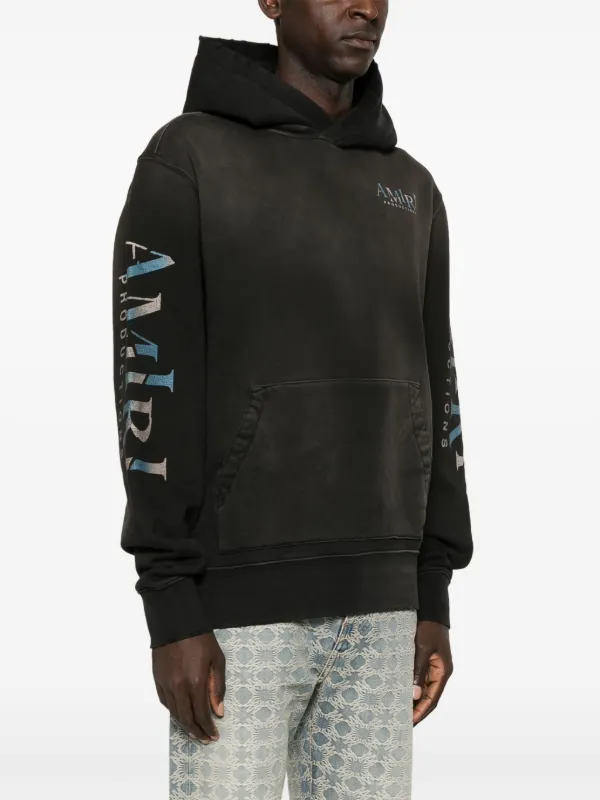 AMIRI logo print Hoodie Farfetch