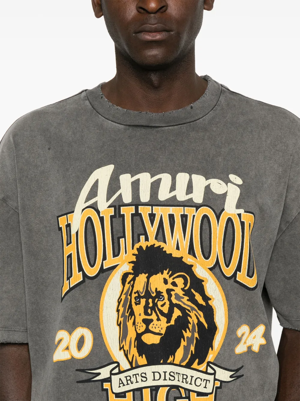 AMIRI High Lion T-shirt Grijs