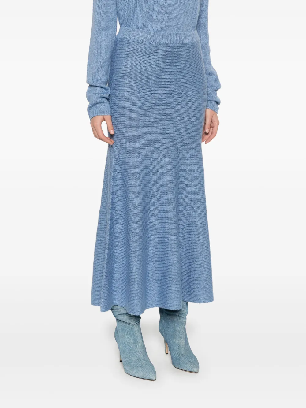 Gabriela Hearst Manni midi-rok Blauw