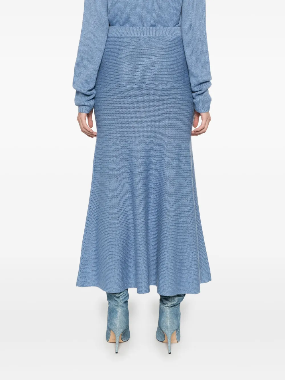 Gabriela Hearst Manni midi-rok Blauw