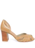 Sarah Chofakian 55mm Peep Toe Armchair pumps - Neutrals