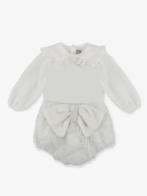 La Stupenderia lace collar bow detailing set