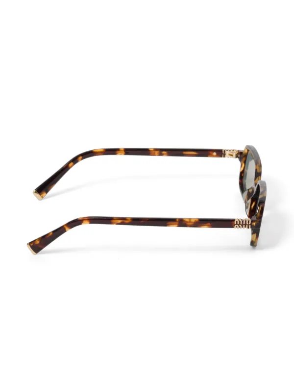 Miu Miu Eyewear Regard Sunglasses | Brown | FARFETCH