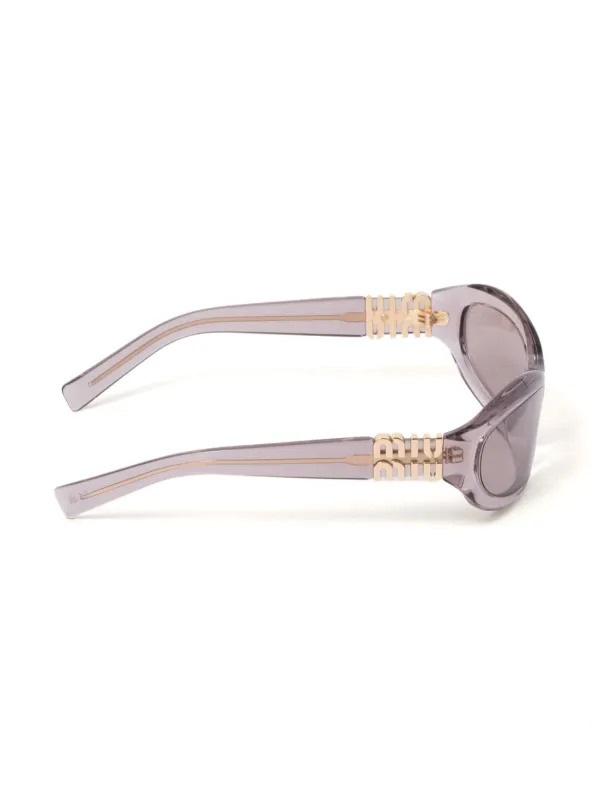 Miu Miu Eyewear Glimpse Sunglasses | Purple | FARFETCH