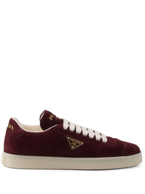Prada baskets en daim - Rouge - Prada - Modalova