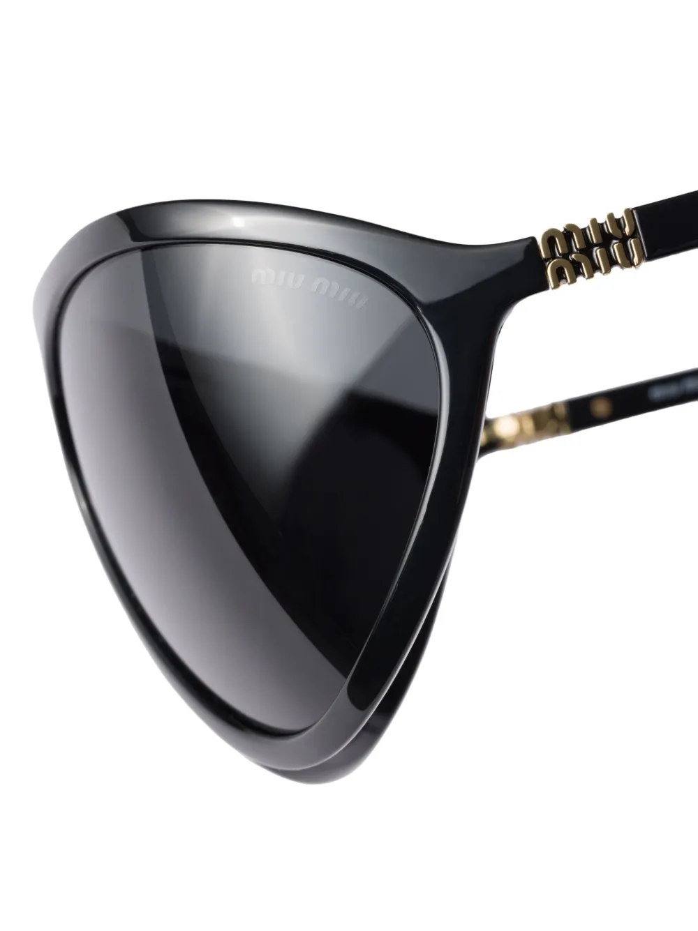 Miu Eyewear Runway zonnebril Zwart