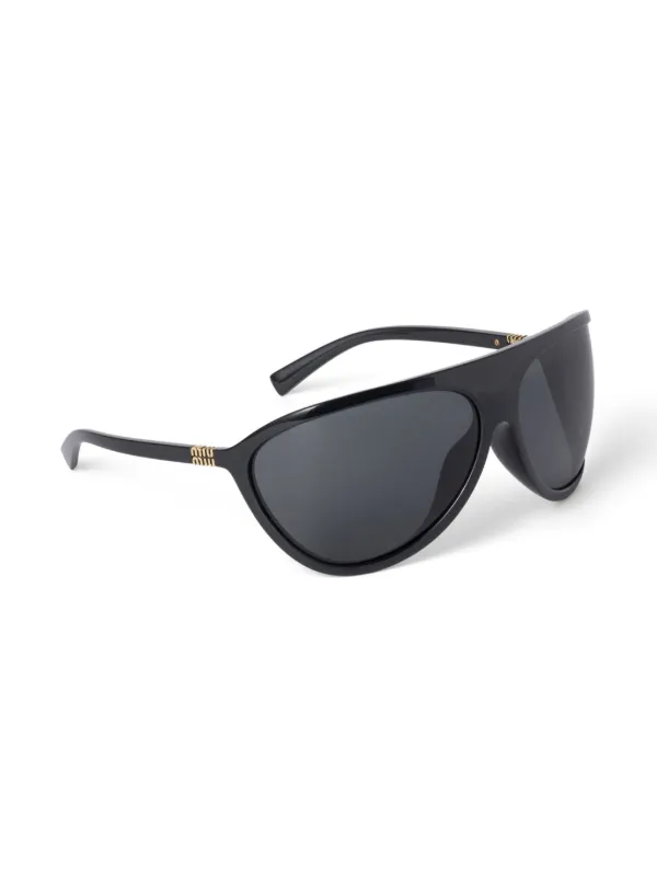 Miu Miu Eyewear Runway Sunglasses | Black | FARFETCH