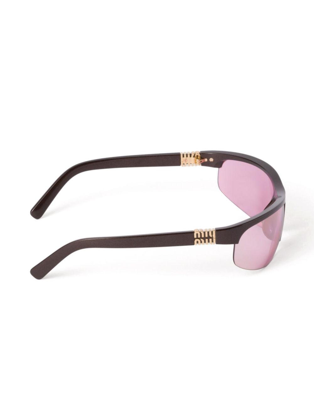 Miu Eyewear Runway zonnebril Zwart