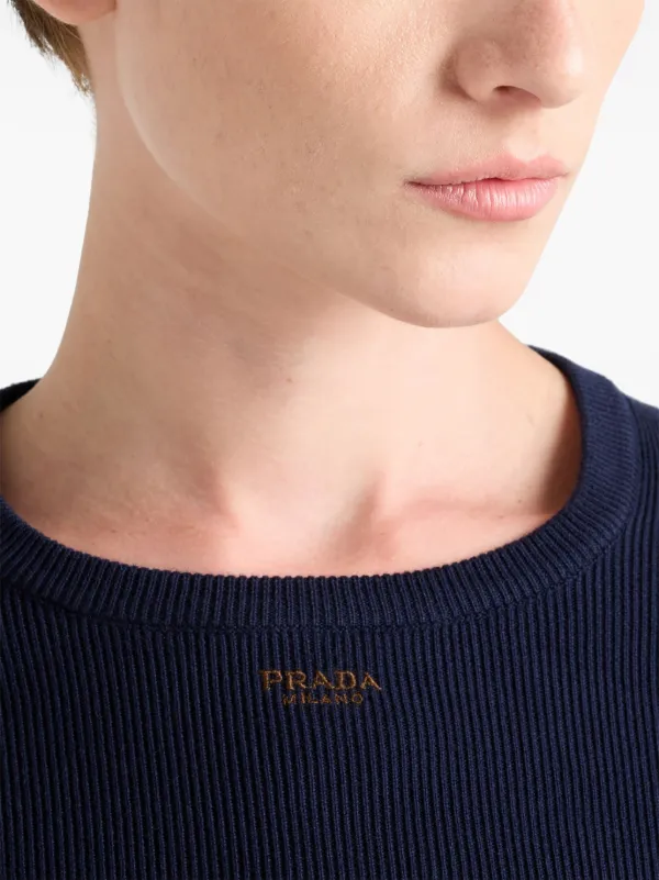 Prada ニットトップ | ブルー | FARFETCH JP