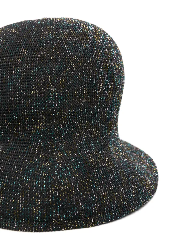 【CFCL】MESH KNIT HAT 1 美品 ブラック バケットハット MESH KNIT ASYMMETRIC HAT