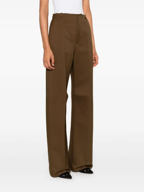 パンツ MM6 MAISON MARGIELA Woman Pants Green S62KB0235S30653 688 MM6 Maison Margiela wide-leg Jeans | Green | FARFETCH