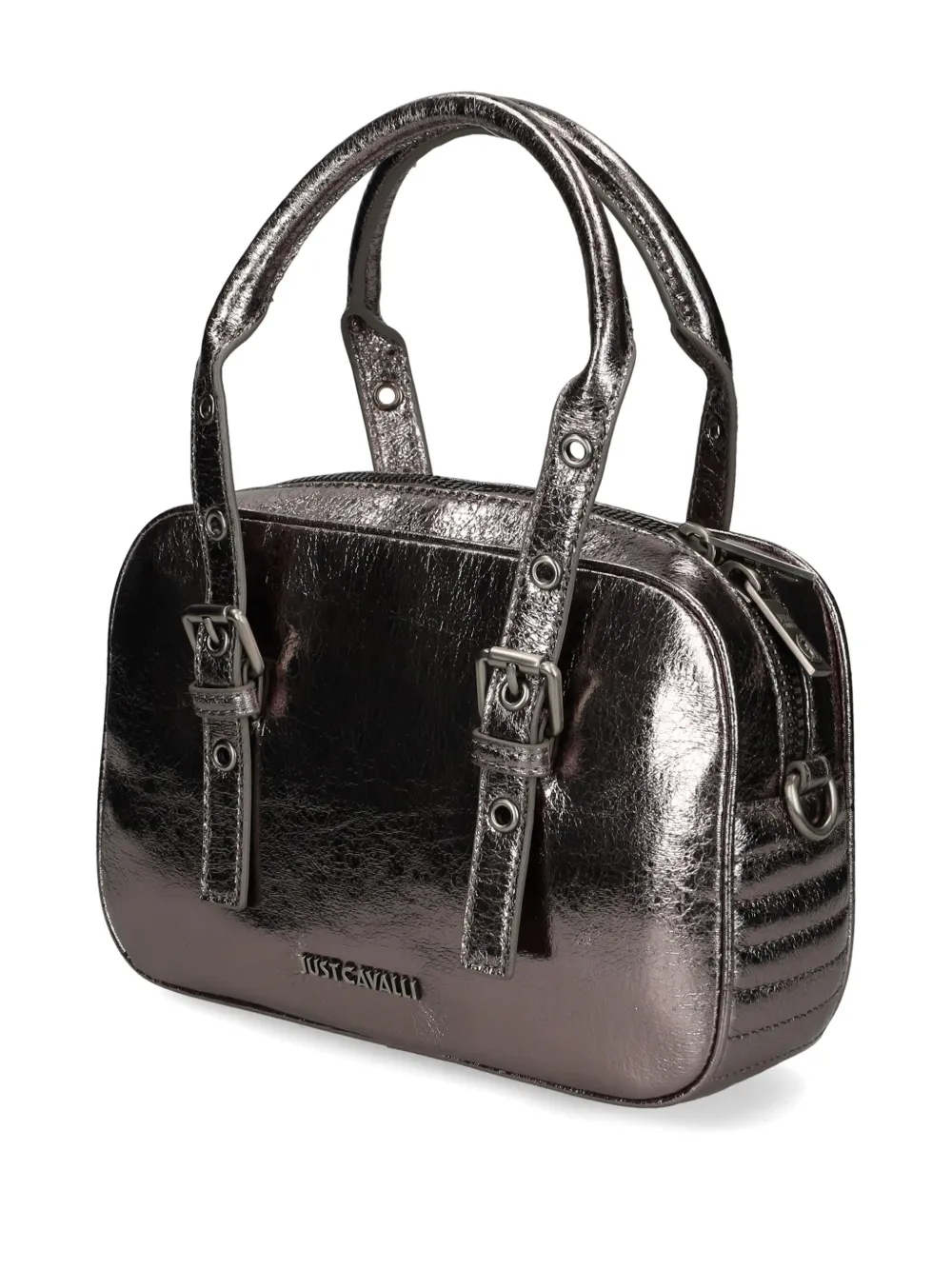 Just Cavalli Shopper met logo - Zilver