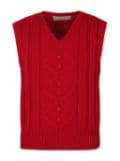 La Stupenderia cable-knit vest - Red