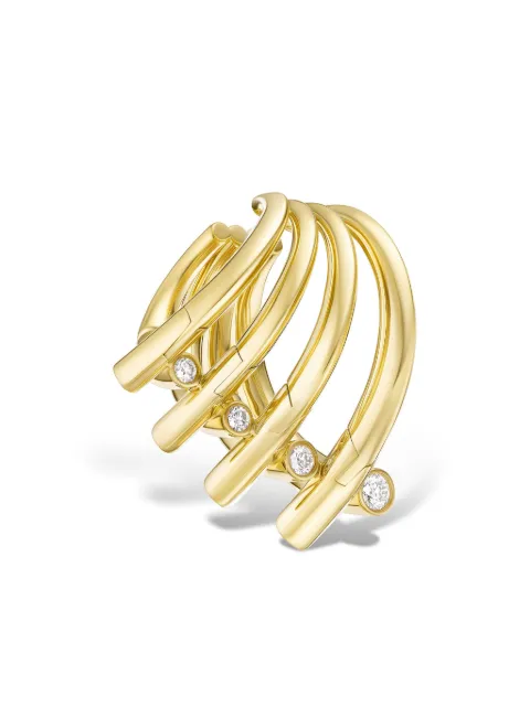 Tabayer 18kt yellow gold Oera diamond earrings