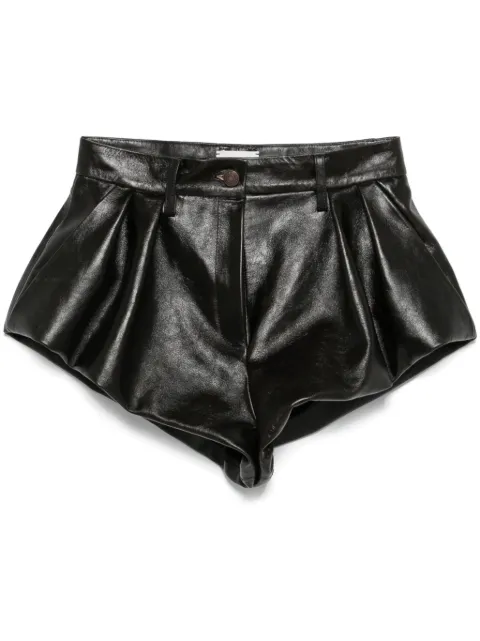 Magda Butrym flared leather shorts