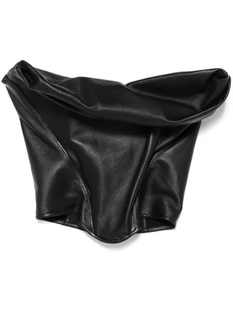 Magda Butrym draped leather corset