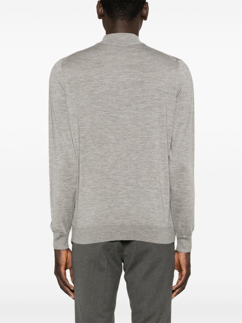 Shop Colombo Mock-neck Sweater In Grey