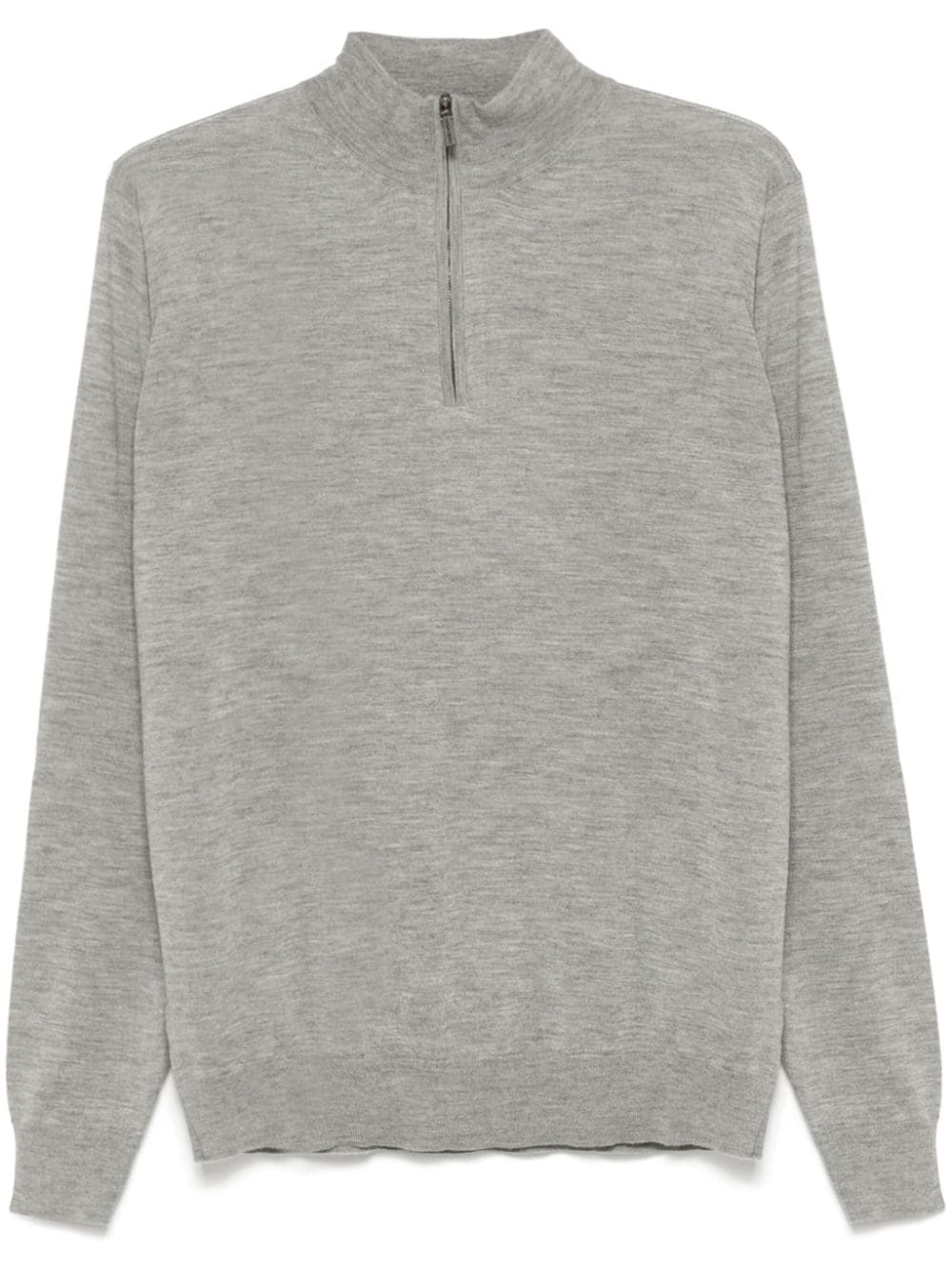 Shop Colombo Mock-neck Sweater In Grey