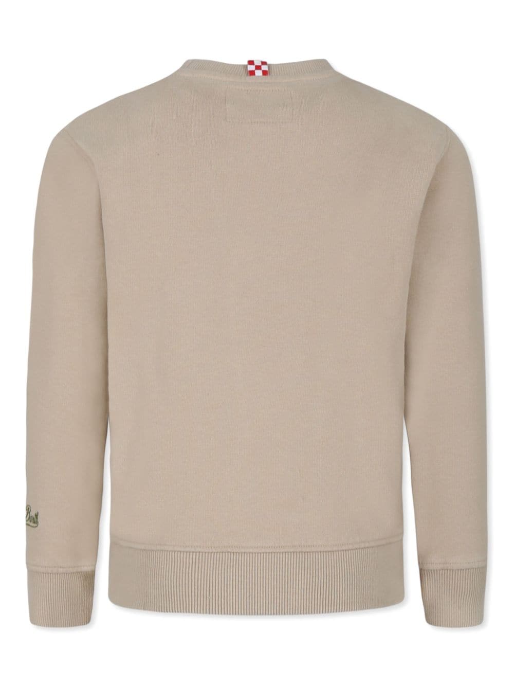 Shop Mc2 Saint Barth Appliquéd Sweatshirt In Neutrals