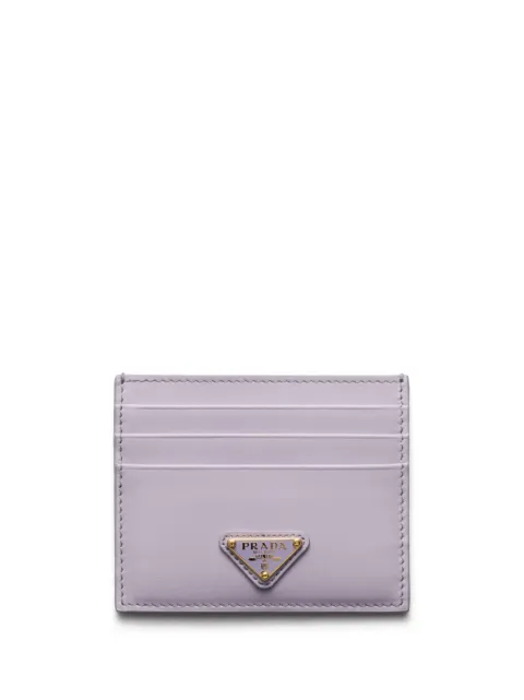 Prada logo plaque card holder