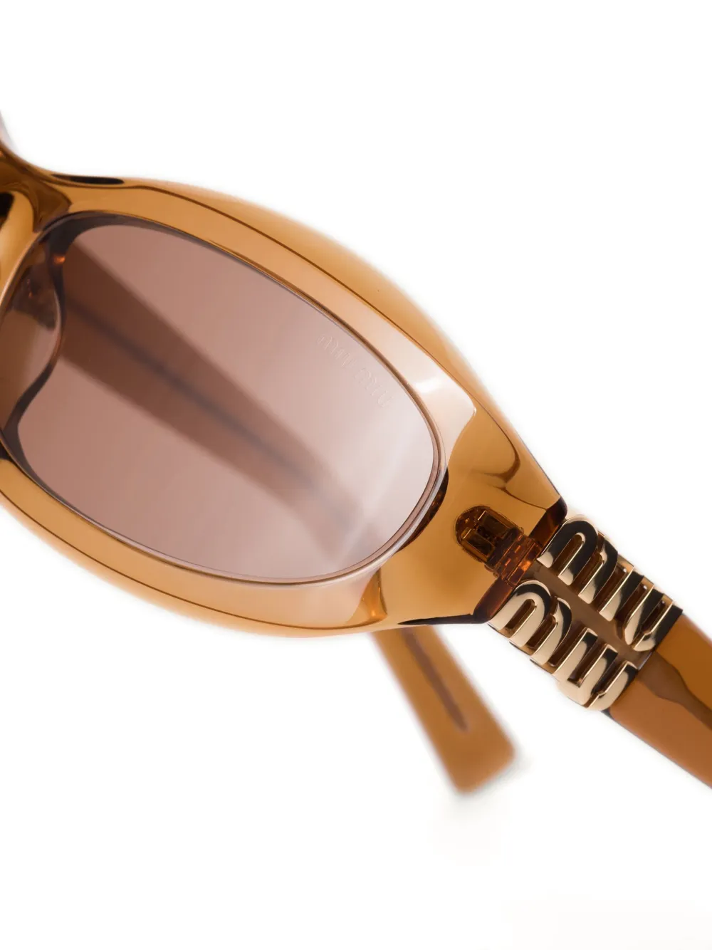 Miu Eyewear Glimpse zonnebril Bruin