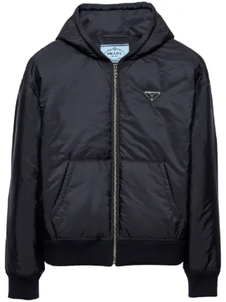 ブルゾン PRADA NYLON ZIP BLOUSON WITH LOGO Prada Re-Nylon Blouson Jacket | Saks Fifth Avenue